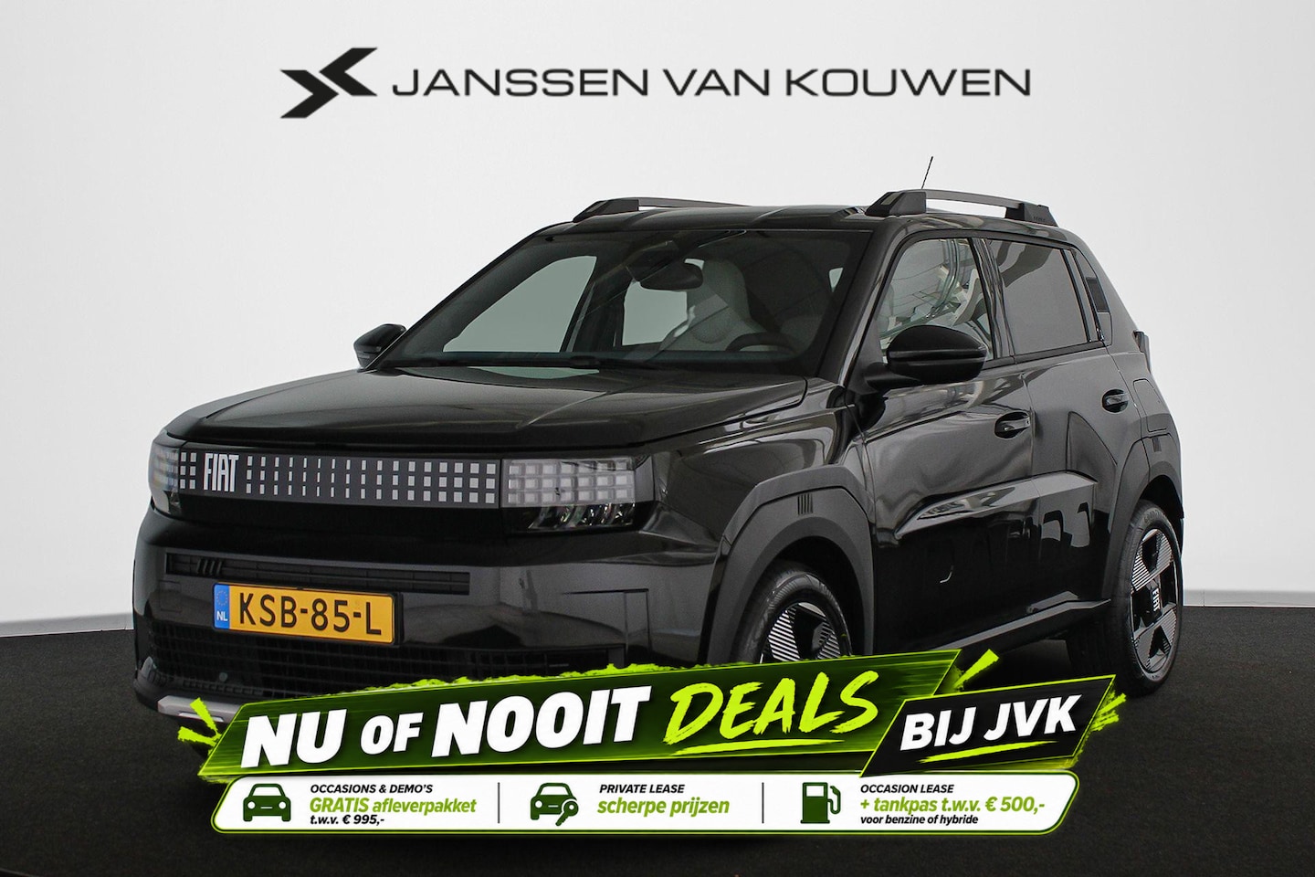 Fiat Grande Panda - La Prima 11 kW 44 kWh Stuur-Stoelverwarming Camera Apple CarPlay - AutoWereld.nl