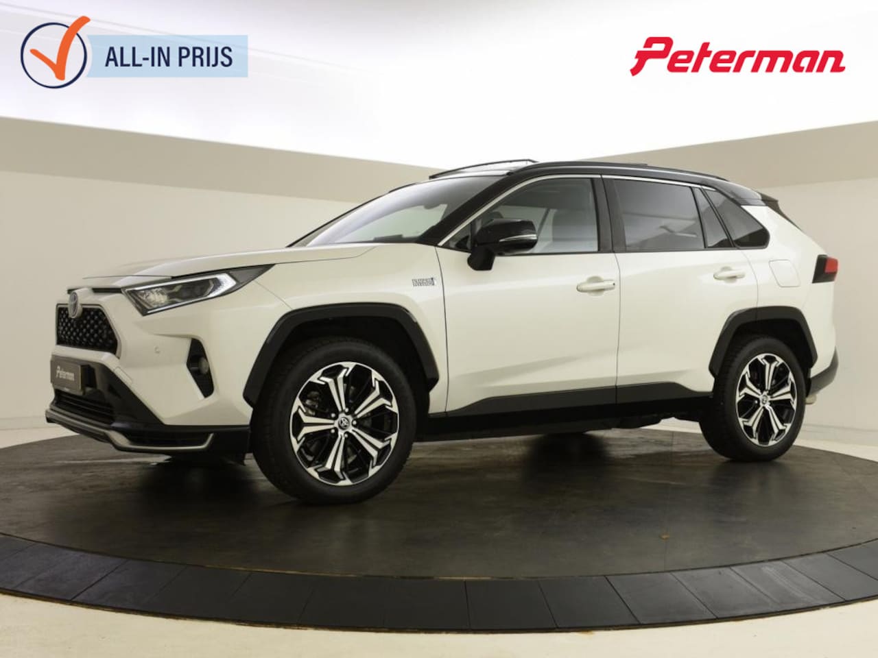 Toyota RAV4 - 2.5 Plug In Hybrid Bi-Tone+ | Panorama | Leer | Blindspot - AutoWereld.nl