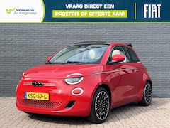 Fiat 500 C - La Prima 42 kWh SOH 95, 6% | Stoelverwarming | Cabrio | Sensoren Voor + Achter | Camera |