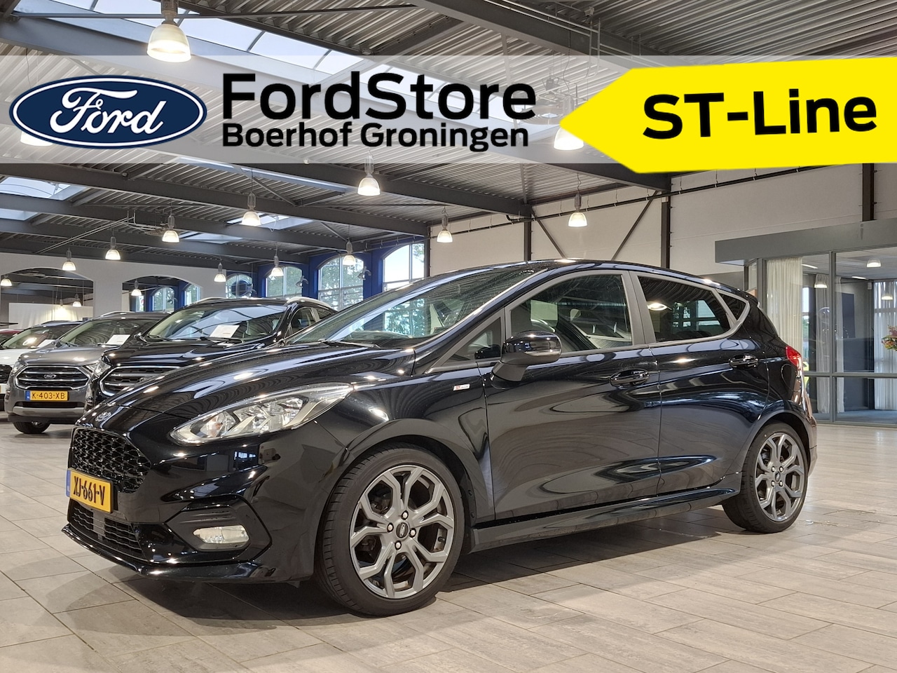 Ford Fiesta - EcoBoost 100 pk ST-Line | Navi | Clima | Cruise | 17" | Privacy Glass | Apple Carplay - AutoWereld.nl