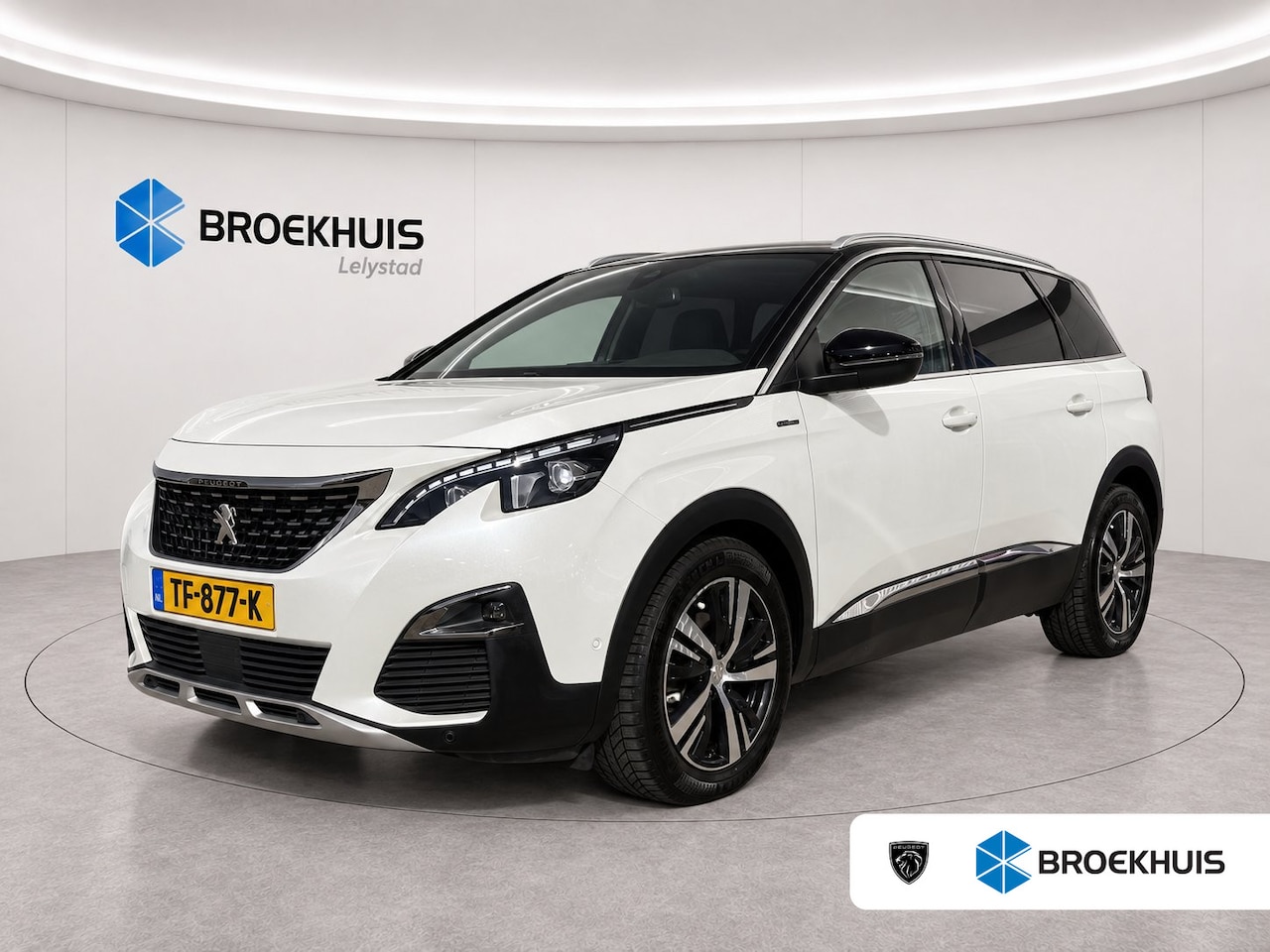 Peugeot 5008 - 1.6 PURETECH 165PK 7-ZITS GT-LINE AUTOMAAT / NAVI / LEDER / CLIMA / FULL-LED / PDC / 19" L - AutoWereld.nl