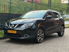 Nissan Qashqai - 1.2 Tekna zwart 2016 LEDER|LED|PANO|CAMERA|