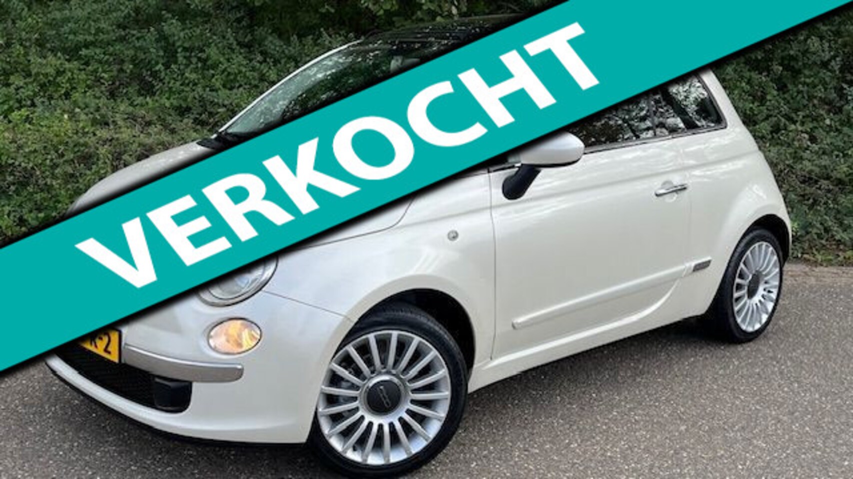 Fiat 500 - 1.2 Lounge l Panodak l Bruin Leder l Parelmoerwit l NAP l - AutoWereld.nl