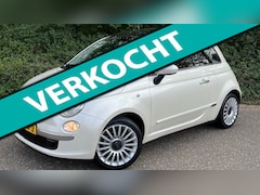Fiat 500 - 1.2 Lounge l Panodak l Bruin Leder l Parelmoerwit l NAP l