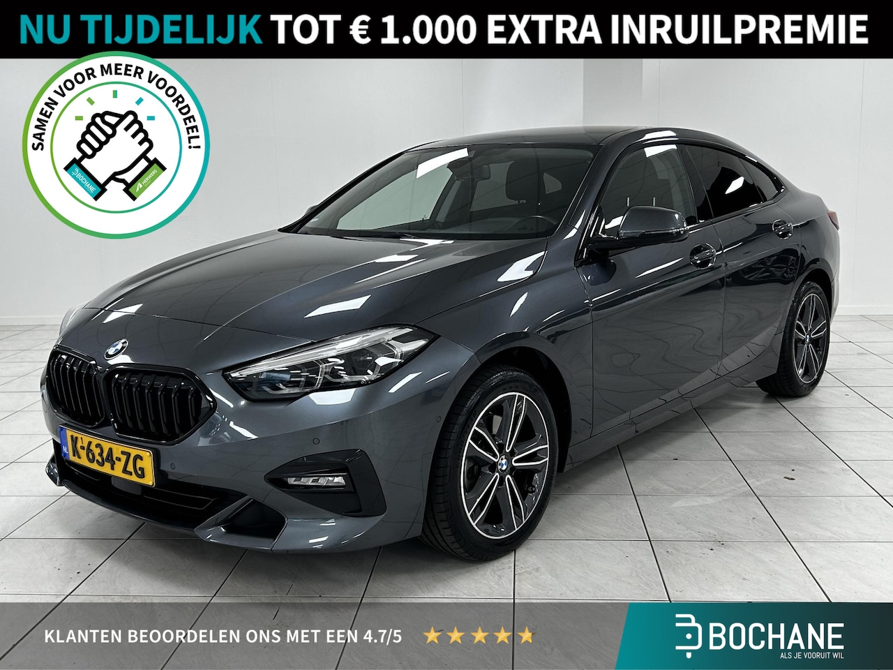 BMW 2-serie Gran Coupé - 218i High Executive AFNEEMBARE TREKHAAK | LEDEREN BEKLEDING | NAVIGATIE | ACHTERUITRIJCAME - AutoWereld.nl
