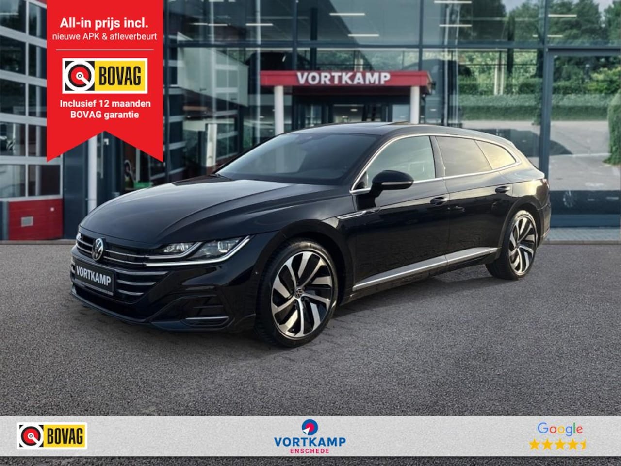 Volkswagen Arteon Shooting Brake - 1.4 TSI R-LINE BUSINESS+ e-HYBRID PANO-DAK/TREKHAAK/LEDER/ACC/360CAMERA - AutoWereld.nl