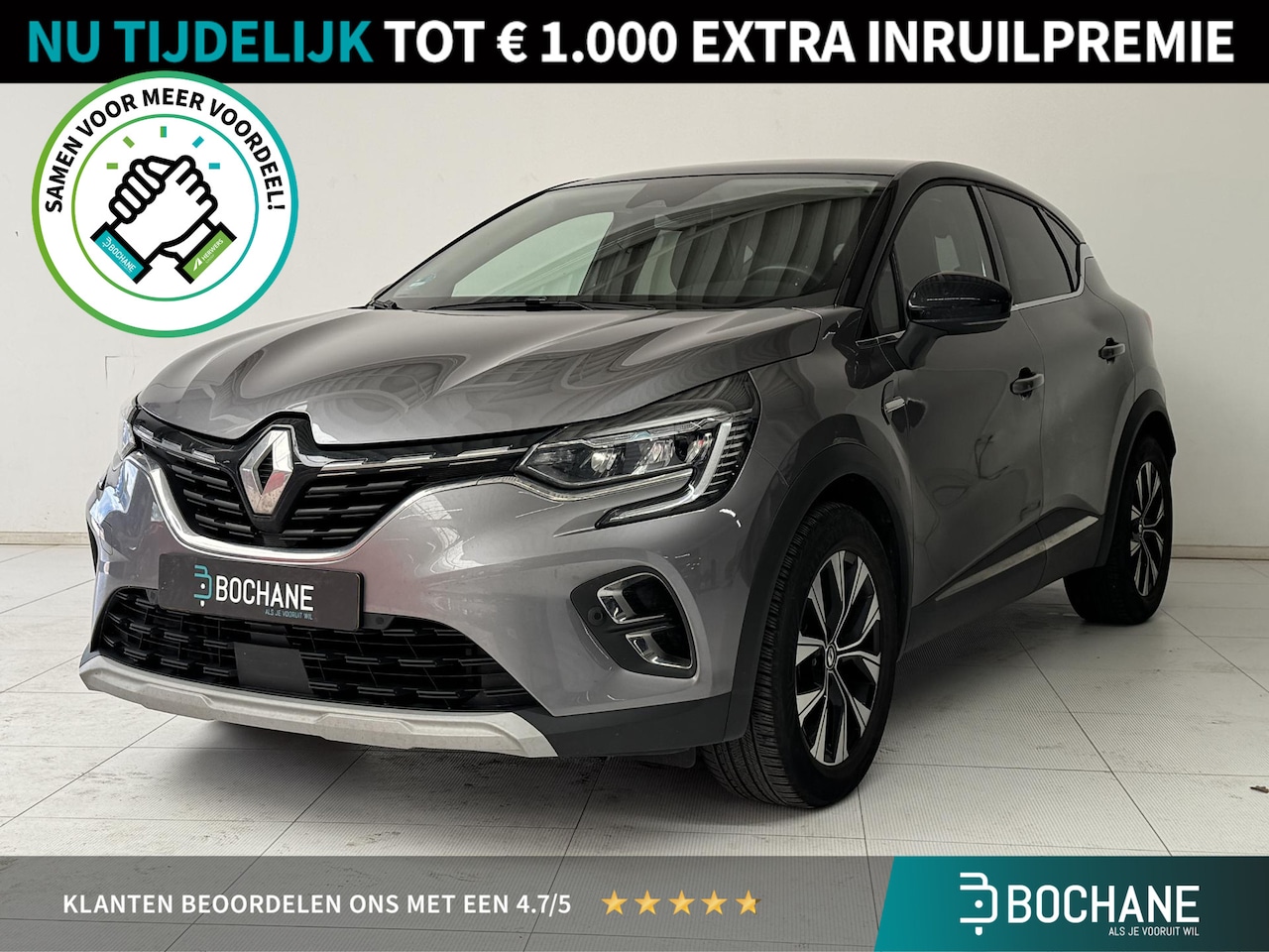 Renault Captur - 1.6 E-Tech full hybrid 145 Techno | Navigatie | Camera | Cruise Control | Climate Control - AutoWereld.nl