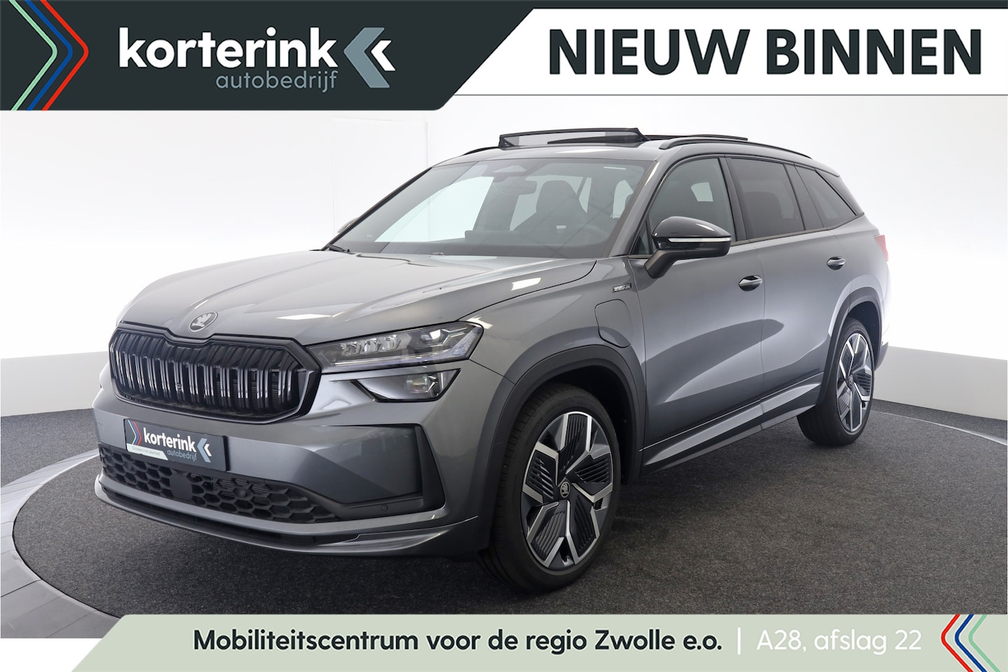 Skoda Kodiaq - 1.5 TSI PHEV Sportline Business 204PK DSG Canton, Memorystoel, Panoramadak, Trekhaak, 20" - AutoWereld.nl