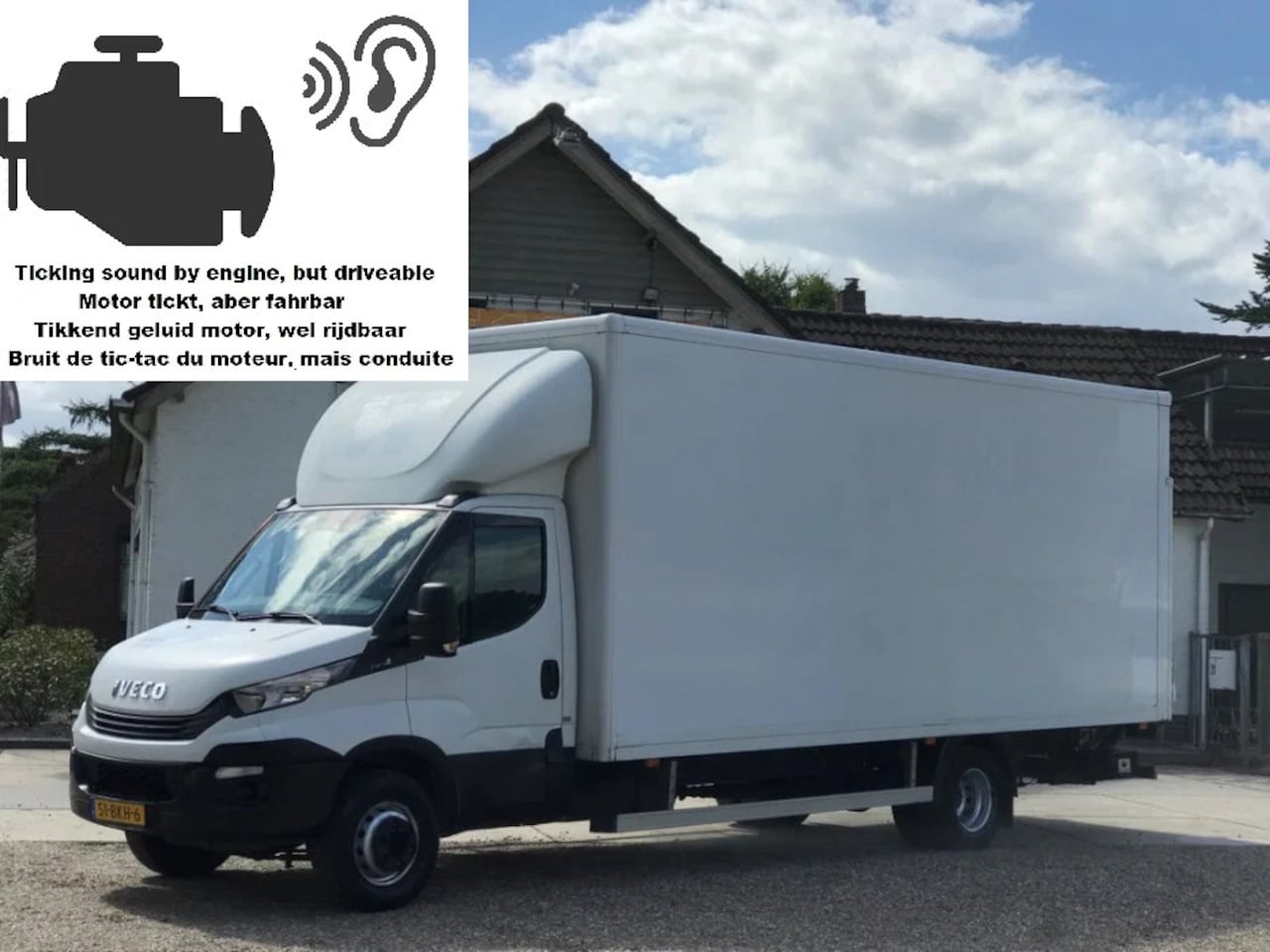 Iveco Daily - 70C18 3.0 HPi Euro 6 Bakwagen Koffer Laadklep MOTOR PROBLEM! - AutoWereld.nl
