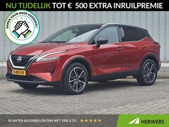 Nissan Qashqai - 1.3 MHEV Tekna / Trekhaak 1800KG / Adaptief Cruise Control / Panoramadak / Elektrisch Vers