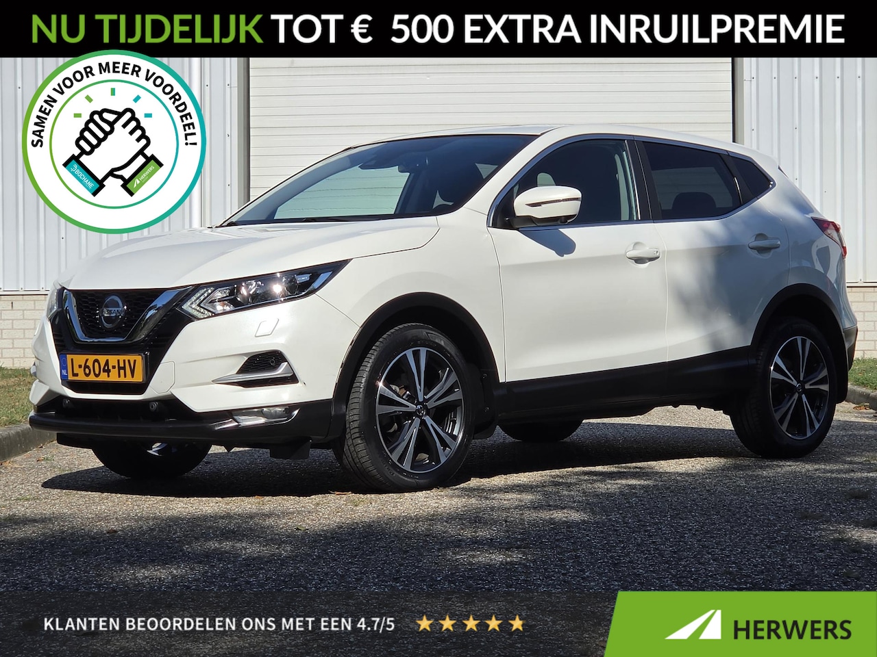 Nissan Qashqai - 1.3 DIG-T N-Connecta / Trekhaak / Stoelverwarming / 360 Graden Camera / Apple Carplay & An - AutoWereld.nl