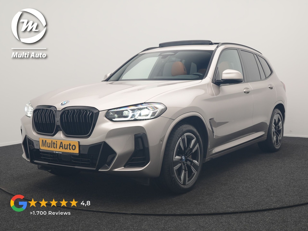 BMW iX3 - M Sport 80 kWh 286pk Dealer O.H | Panodak | Adaptive Cruise | Camera | Lederen Sportstoele - AutoWereld.nl