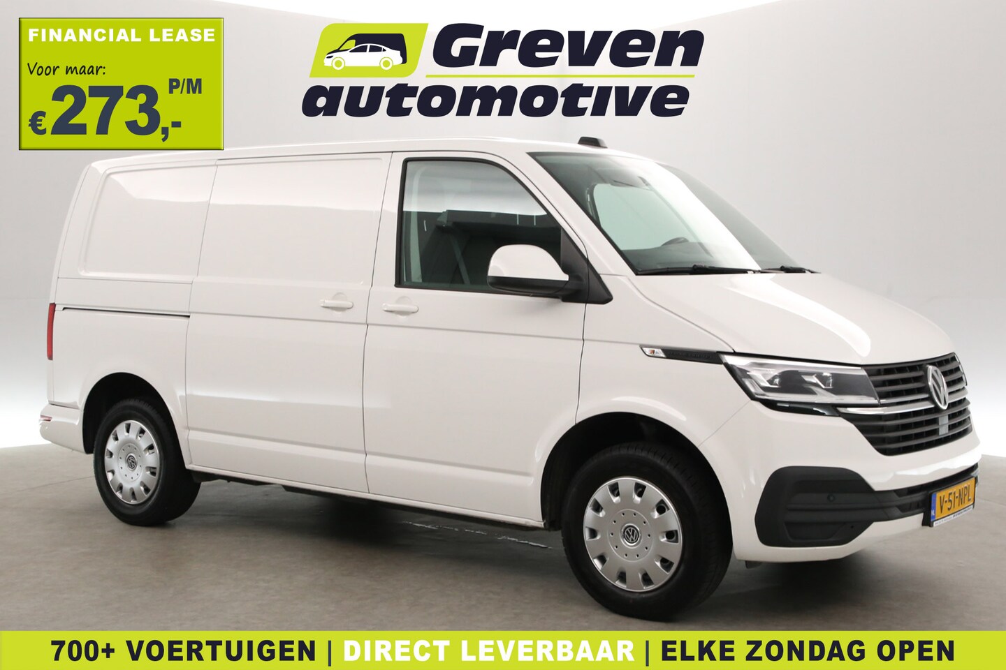 Volkswagen Transporter - 2.0 TDI 150PK L1H1 | Aut. | Airco | Cruise | 3 Zits | Carplay | Navi | Stoelverw. | Trekha - AutoWereld.nl