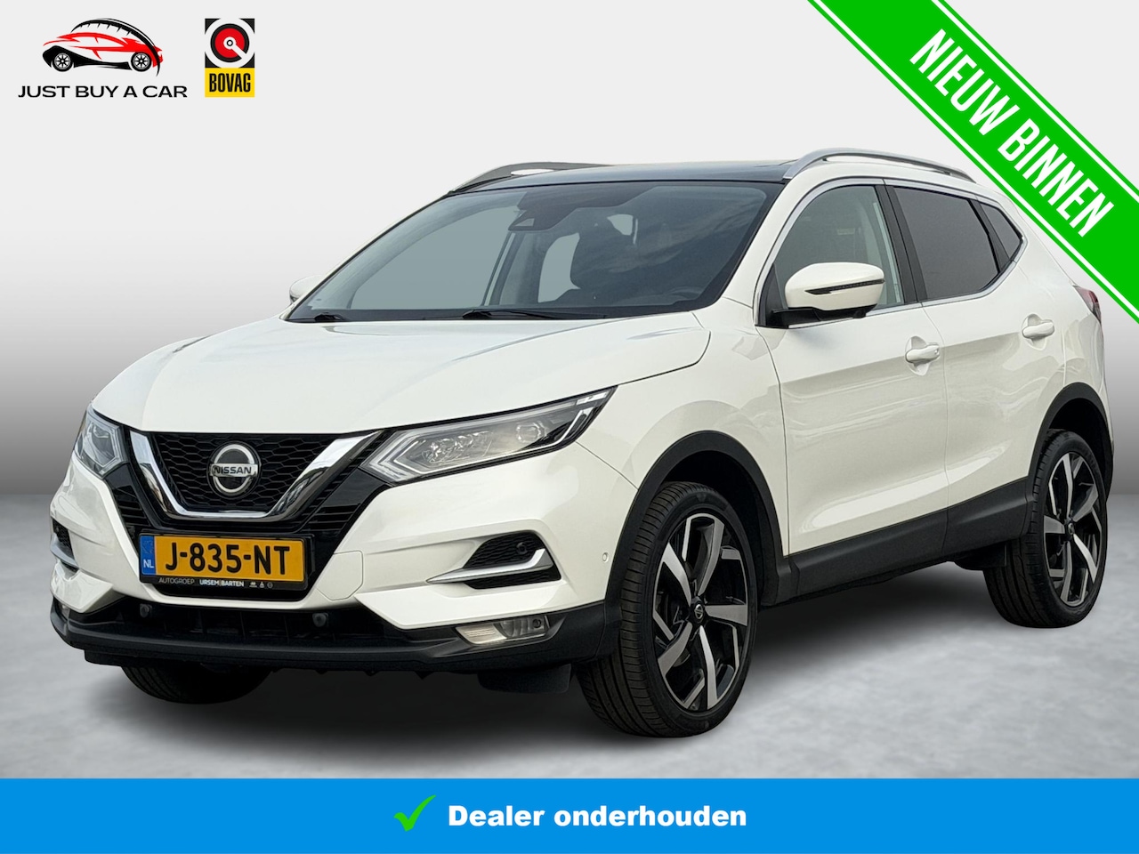 Nissan Qashqai - 1.3 DIG-T Tekna Black Edition | Panoramadak | Adaptive Cruise Control | Dealeronderhouden - AutoWereld.nl
