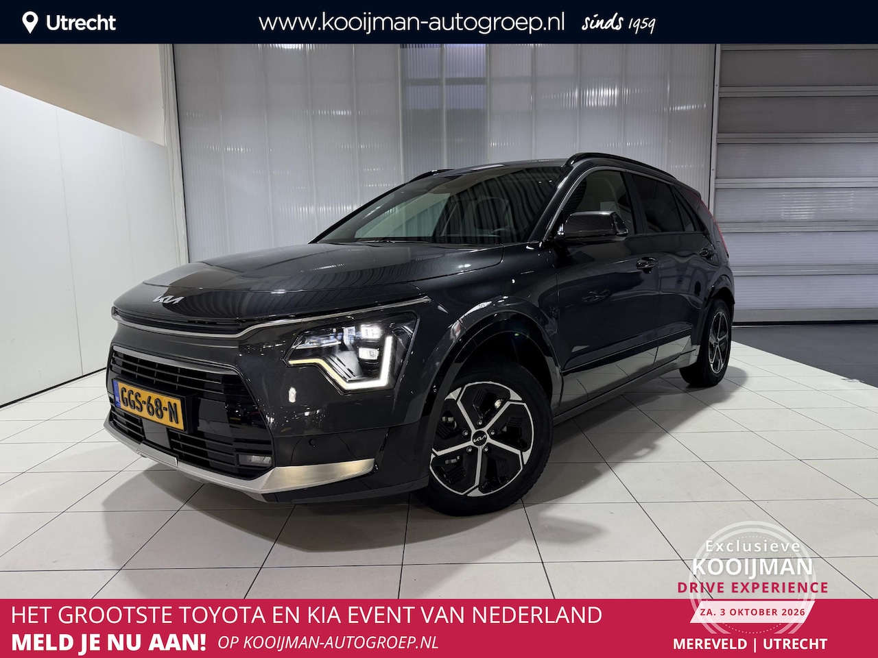 Kia Niro - 1.6 GDi Hybrid DynamicPlusLine Stoel en Stuur verwarming, Schuif kantel dak, Apple Carplay - AutoWereld.nl