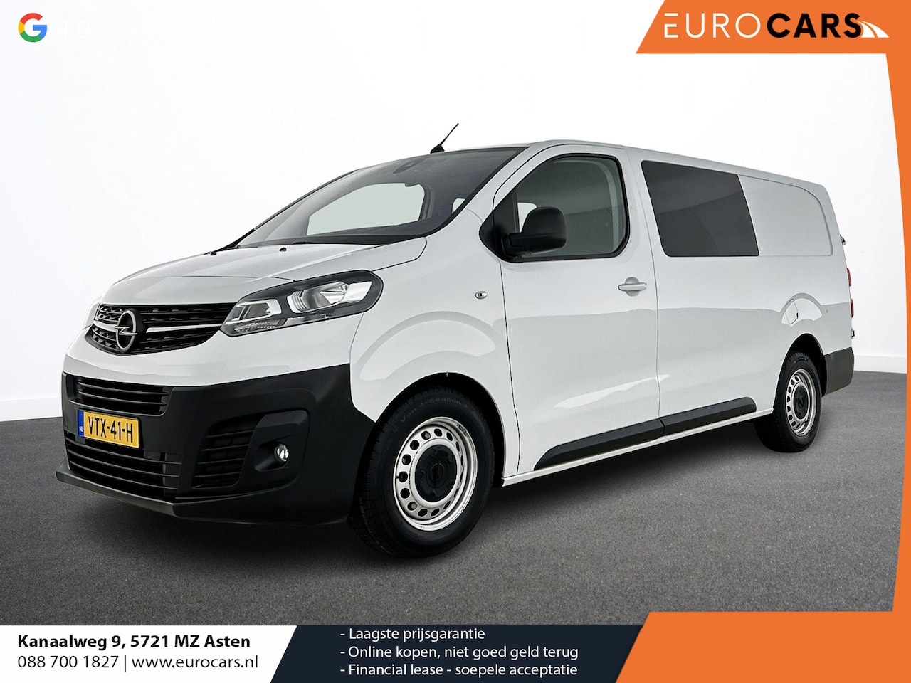 Opel Vivaro - 2.0 CDTI L3H1 145PK Dubbele Cabine Edition Airco Navigatie Trekhaak Carplay - AutoWereld.nl