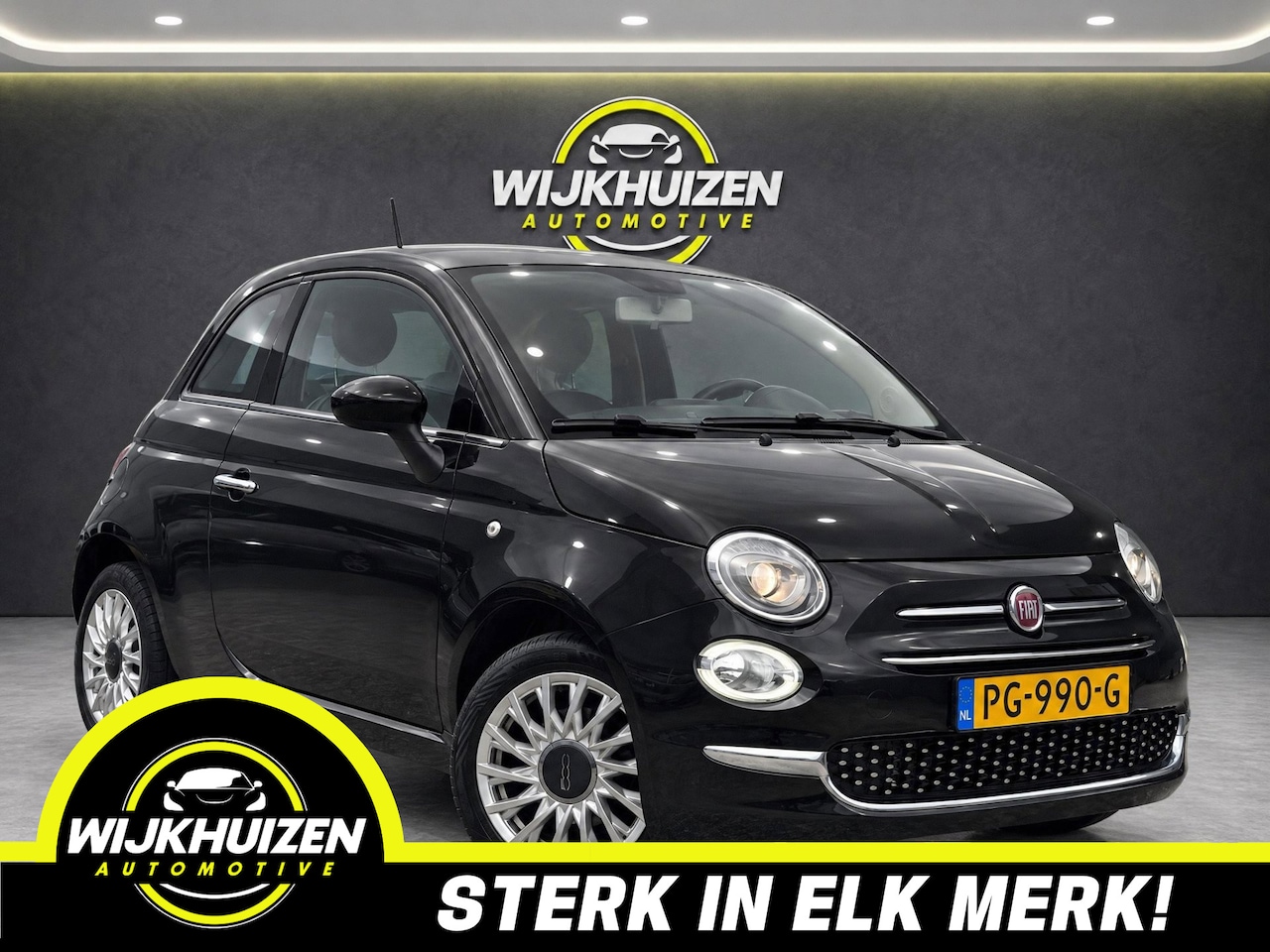 Fiat 500 - 0.9 TwinAir Turbo Lounge met Panorama dak !!! Apple Carplay !!! Led !!! - AutoWereld.nl
