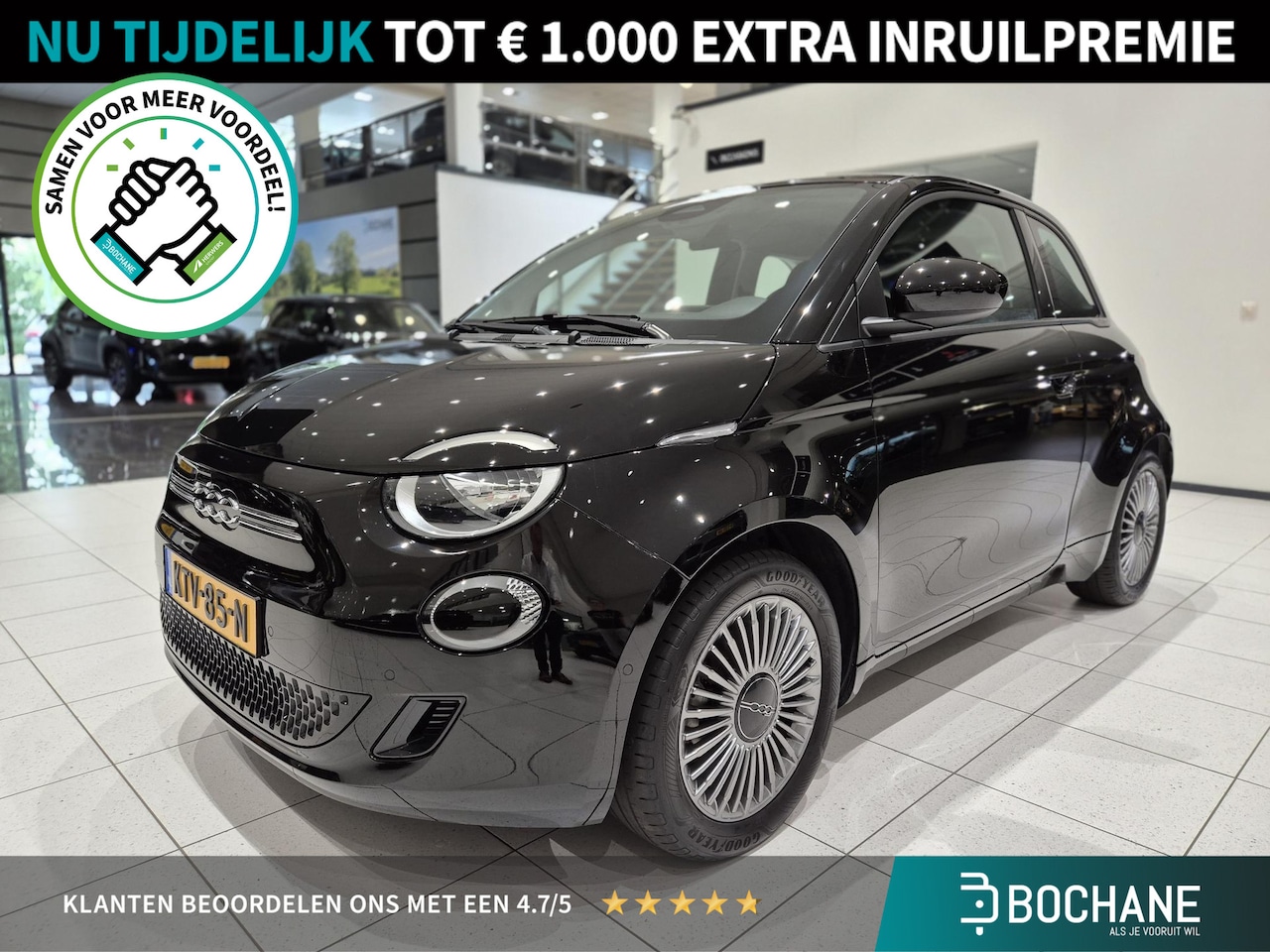Fiat 500 - Icon 42 kWh | Stoelverwarming | Bluetooth | Camera | Apple CarPlay / Android Auto | SOH 97 - AutoWereld.nl