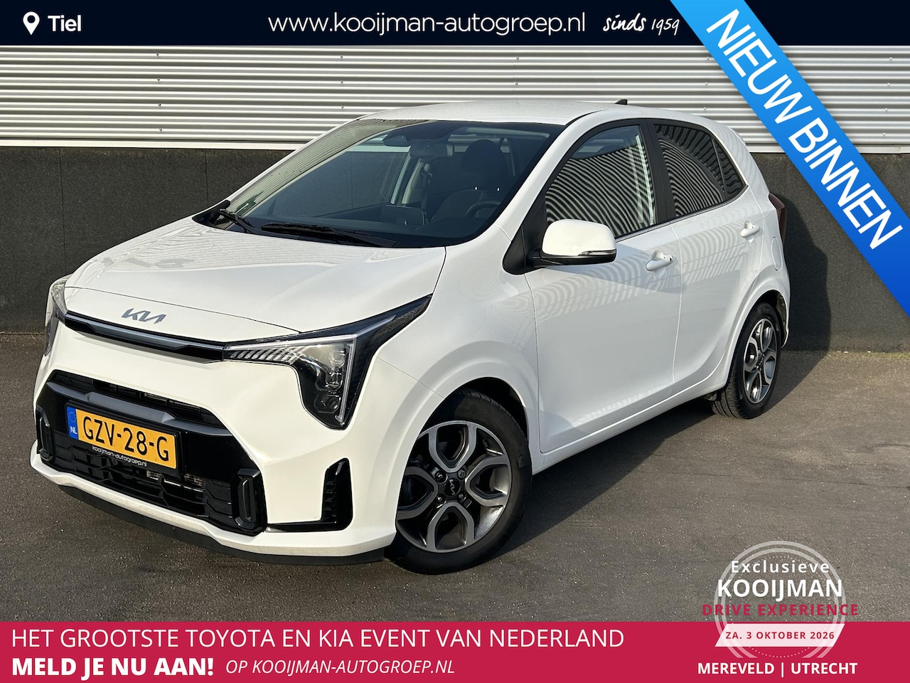 Kia Picanto - 1.0 DPI ExecutiveLine 1e eign. Stoel- & Stuurwiel verwarmd, Smart Key, Privacy glass, LMV, - AutoWereld.nl
