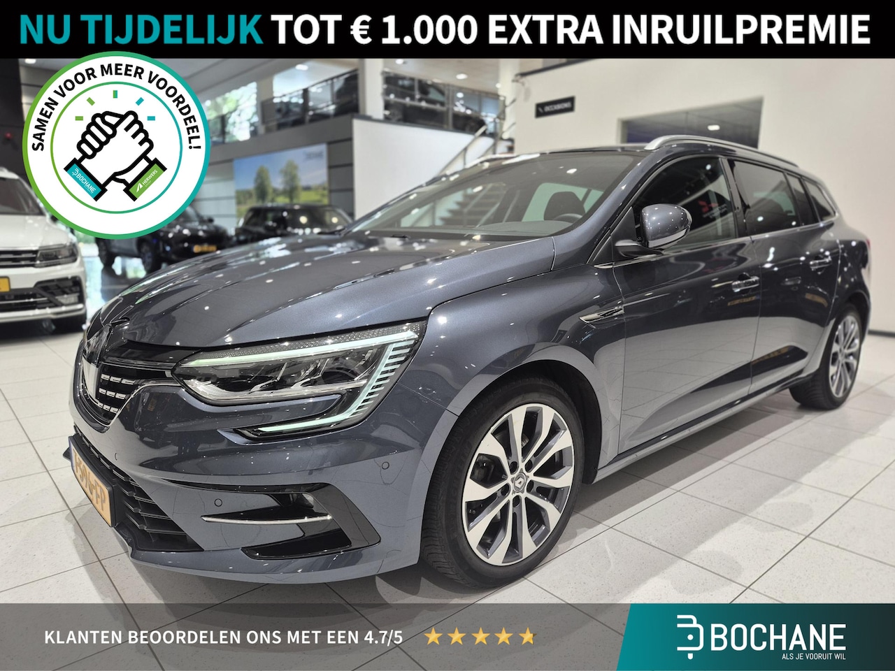 Renault Mégane Estate - 1.3 TCe 140 Techno | Trekhaak | Apple CarPlay / Android Auto | Camera | Navigatie | - AutoWereld.nl