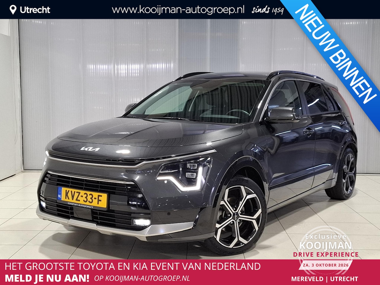 Kia Niro - 1.6 GDi Hybrid DynamicPlusLine 18 inch, Stoel en Stuur verwarming, Apple Carplay/Android A - AutoWereld.nl