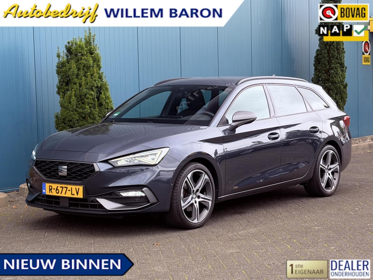SEAT Leon Sportstourer - 1.5 TSI 150PK! FR Business Intense TREKH | ADAPT.CRUISE | CARPLAY | CAM | SFEERVERL. | NAV - AutoWereld.nl