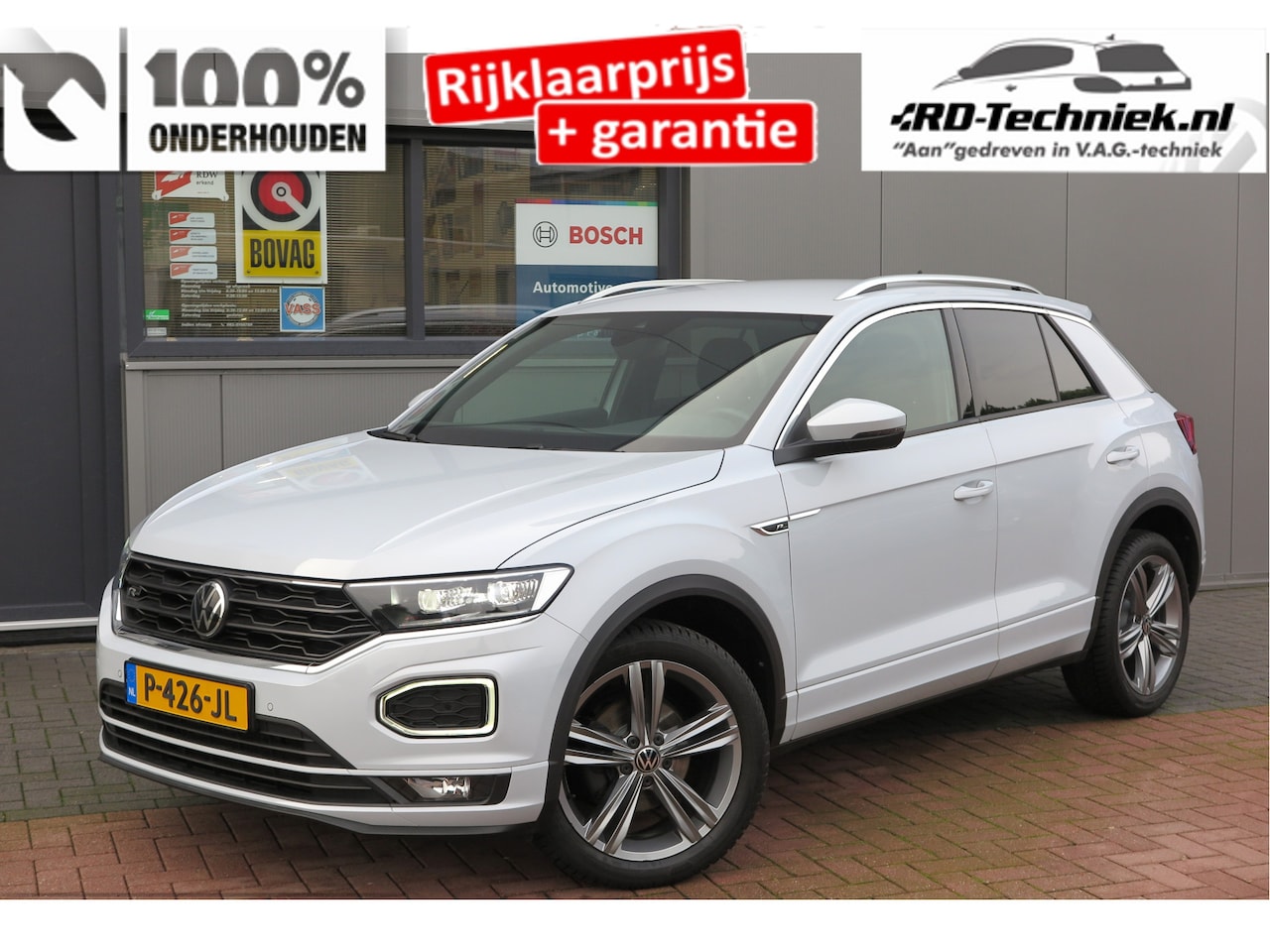 Volkswagen T-Roc - 1.5 TSI 150pk DSG Sport Business R-Line Keyless, LED,Camera, Virtual cockpit,Navigatie, St - AutoWereld.nl
