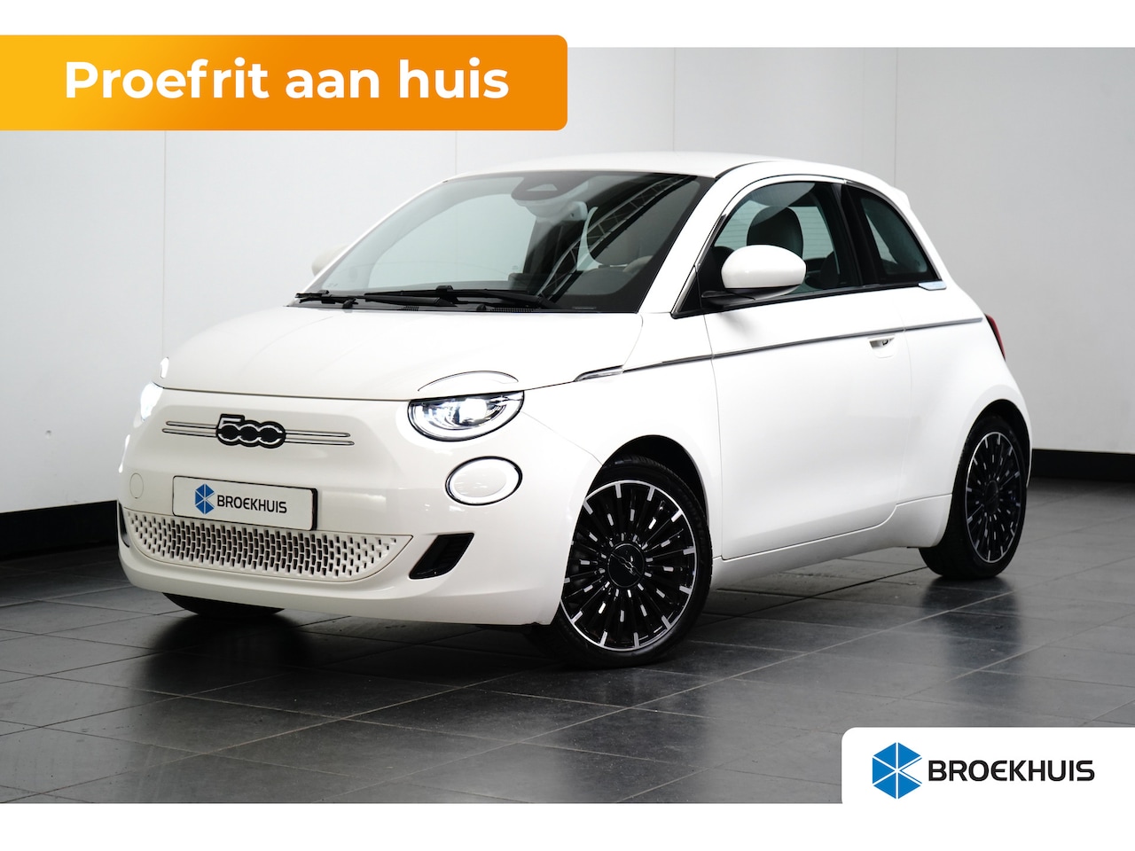Fiat 500 - La Prima By Bocceli 42 kWh Navigatie | Parkeersensoren Achter | Lederen Bekleding | Climat - AutoWereld.nl
