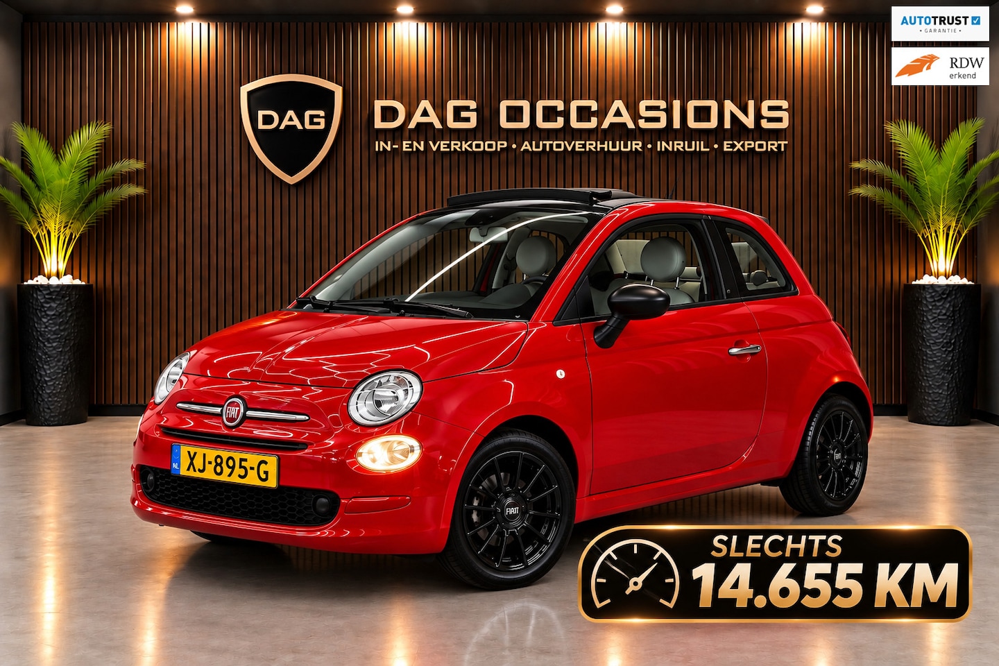 Fiat 500 C - Cabrio 0.9 TwinAir 80PK | 14.655 KM | NIEUWE APK - AutoWereld.nl