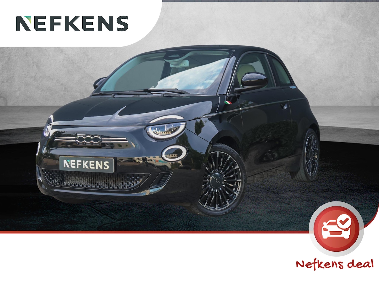 Fiat 500 - La Prima 42kWh | 1ste eigenaar | OPEN panoramadak | Camera | Dodehoekdetectie | LEER | AUT - AutoWereld.nl