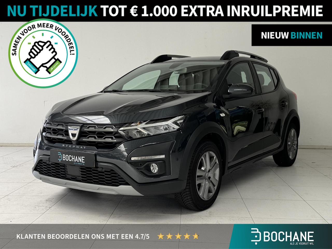 Dacia Sandero Stepway - 1.0 TCe 90 Comfort | Trekhaak | Camera | Climate Control | Apple CarPlay / Android Auto | - AutoWereld.nl