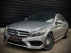 Mercedes-Benz C-klasse - 200 AMG PANO|BURMES|LUCHTVERING|LEER