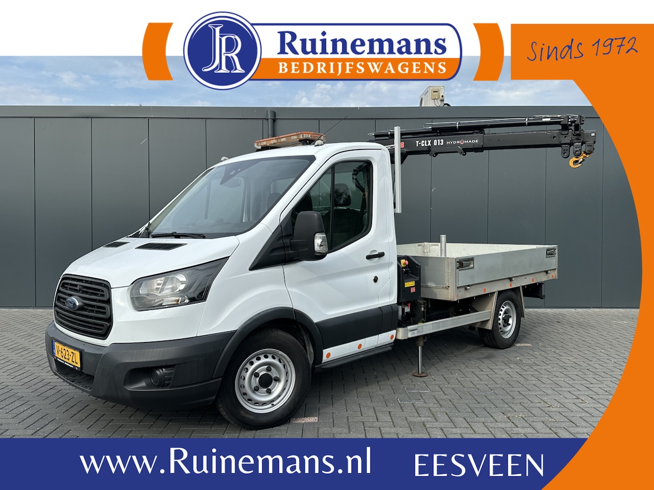 Ford Transit - 350 2.0 TDCI 130 PK AWD / 4x4 / HIAB T-CLX 013 KRAAN / AWD / TREKHAAK / AIRCO / 2.800 KG A - AutoWereld.nl