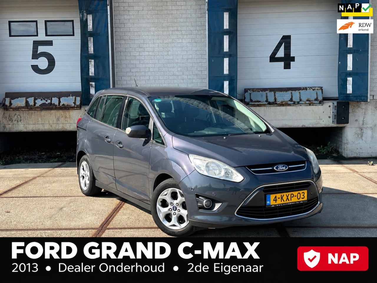Ford Grand C-Max - 1.0 Trend 1.0 Trend (2de eigenaar+ONDERHOUD+Full OPTIE) - AutoWereld.nl