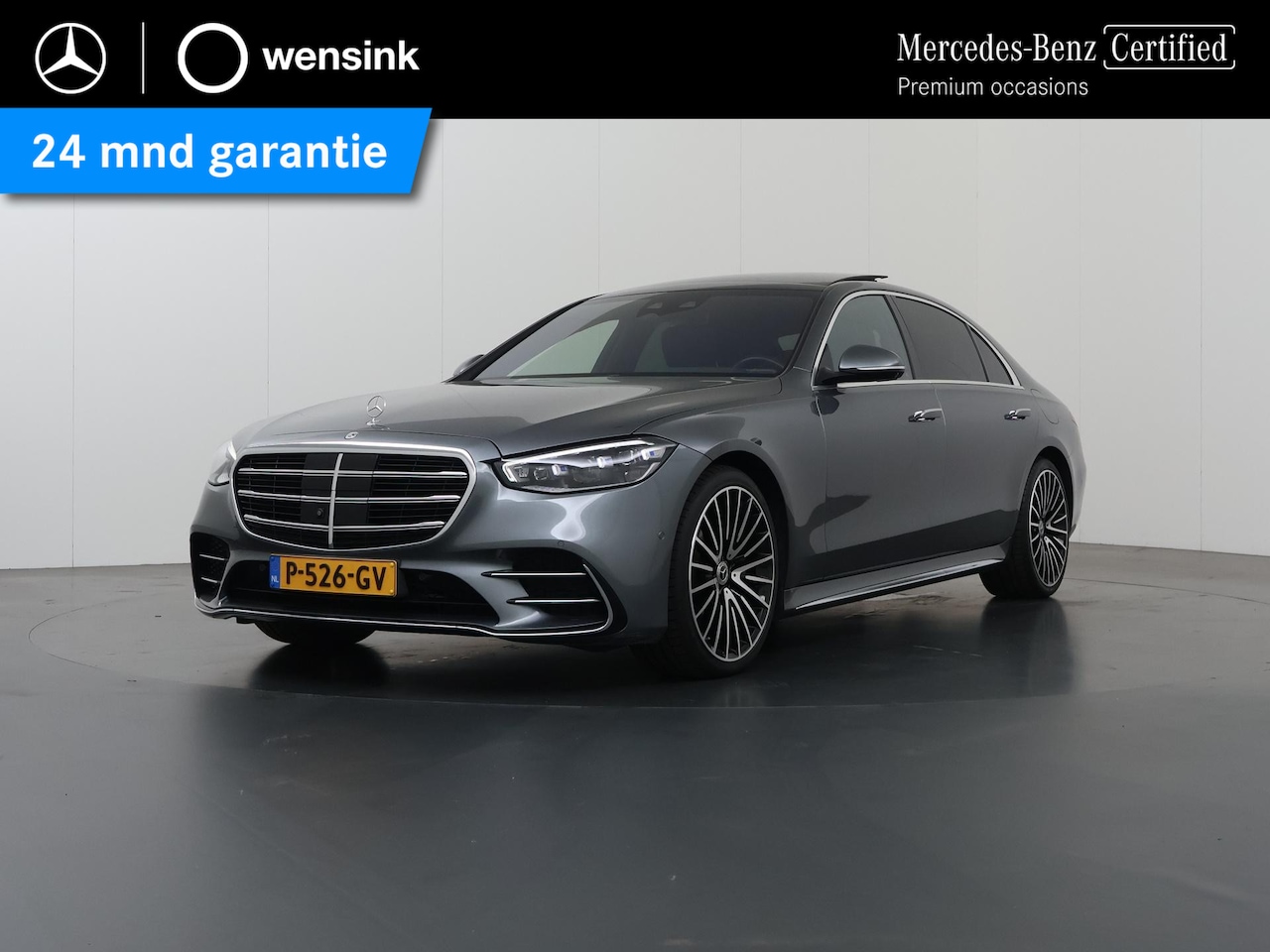 Mercedes-Benz S-klasse - 580 e Lang AMG Line | Luchtvering | Burmester | Panoramadak | Laser led koplampen | Stoelv - AutoWereld.nl