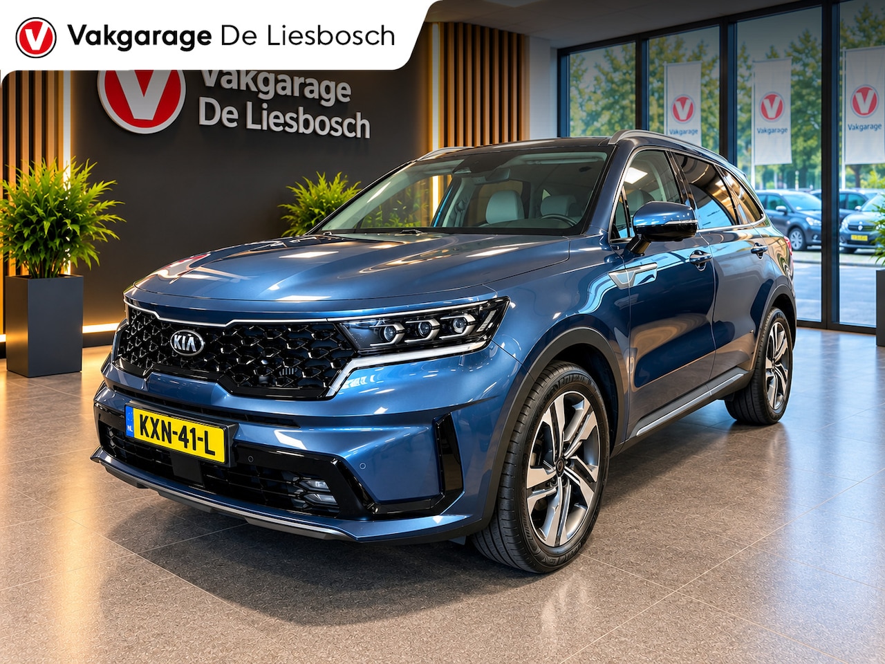 Kia Sorento - 1.6 T-GDI Plug-in Hybrid 4WD DynamicLine 7persoons / Panoramadak / camera / leder / stoel - AutoWereld.nl