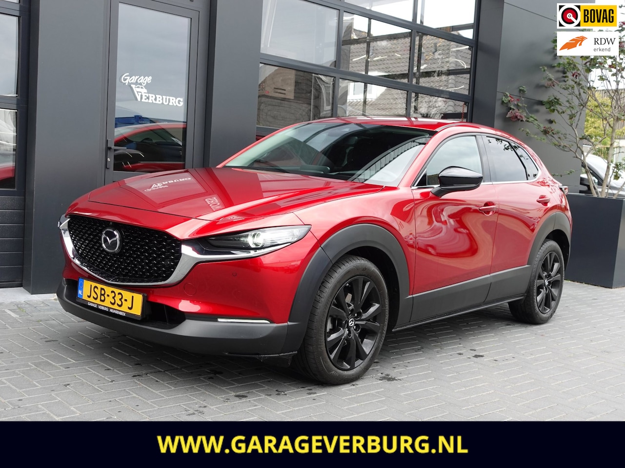 Mazda CX-30 - 2.0 e-SkyActiv Hybrid Automaat HOMURA 150 Pk (Navi,Camera360,AdaptiveCruise,Stoelverwarmin - AutoWereld.nl