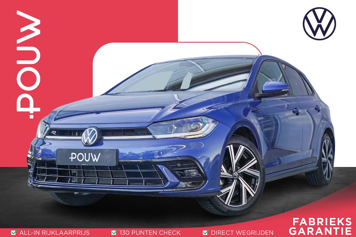 Volkswagen Polo - 1.0 TSI 95pk R-Line Business | Panoramadak | Trekhaak | Keyless - AutoWereld.nl