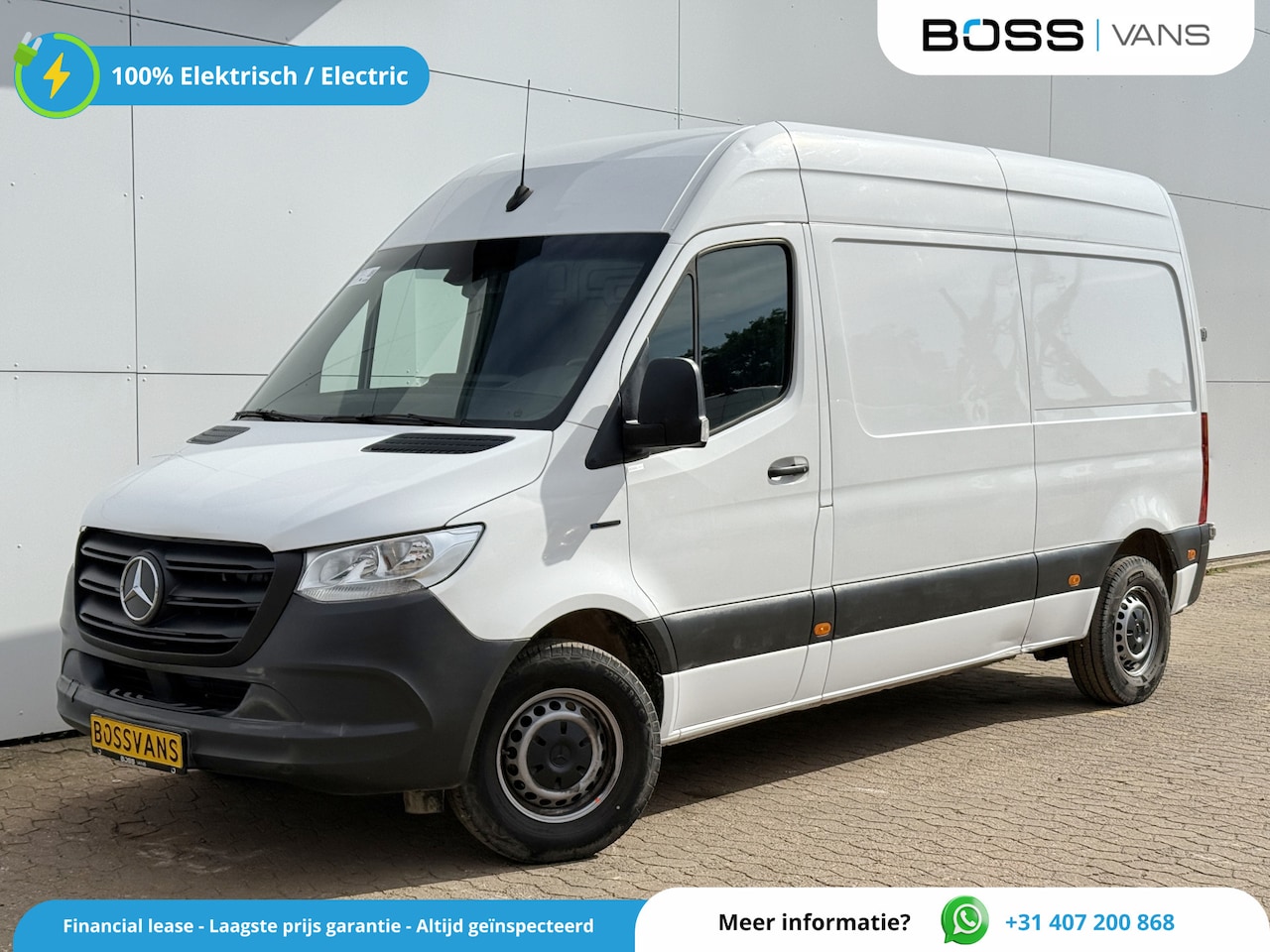 Mercedes-Benz eSprinter - 312 55kWh L2H2 Elektrisch 168km WLTP 93.5% (SOH) 80kW Snelladen Climate Control Camera Laa - AutoWereld.nl