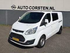 Ford Transit Custom - 290 2.0TDCI 131PK L2H1 Euro 6 Dubbele Cabine 6-Persoons 2X Schuifdeur Airco Cruise Control