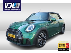 MINI Cabrio - 1.5 Cooper John Cooper Works l Britisch racing green l Chester bruin leer l PDC l Stoelver