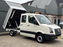 Volkswagen Crafter - 35 2.5 TDI L2 DC Openlaadbak Pick-up Kipper Trekhaak 2000kg trekgewicht 7-Persoons Euro 4