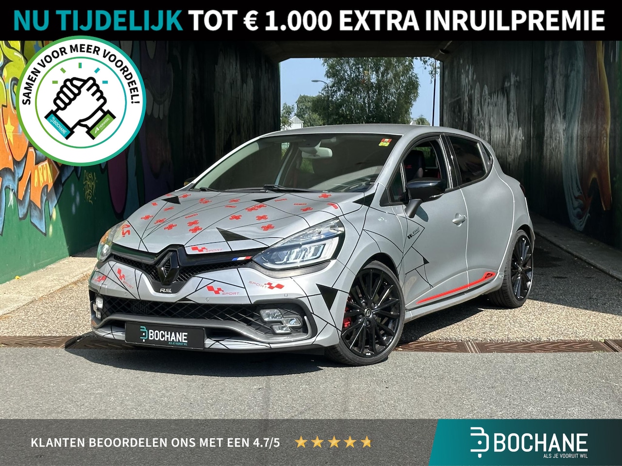 Renault Clio - 1.6 Turbo R.S. Trophy UNIEK! | ACHTERUITRIJCAMERA | STOELVERWARMING | AKRAPOVIČ UITLAATSYS - AutoWereld.nl