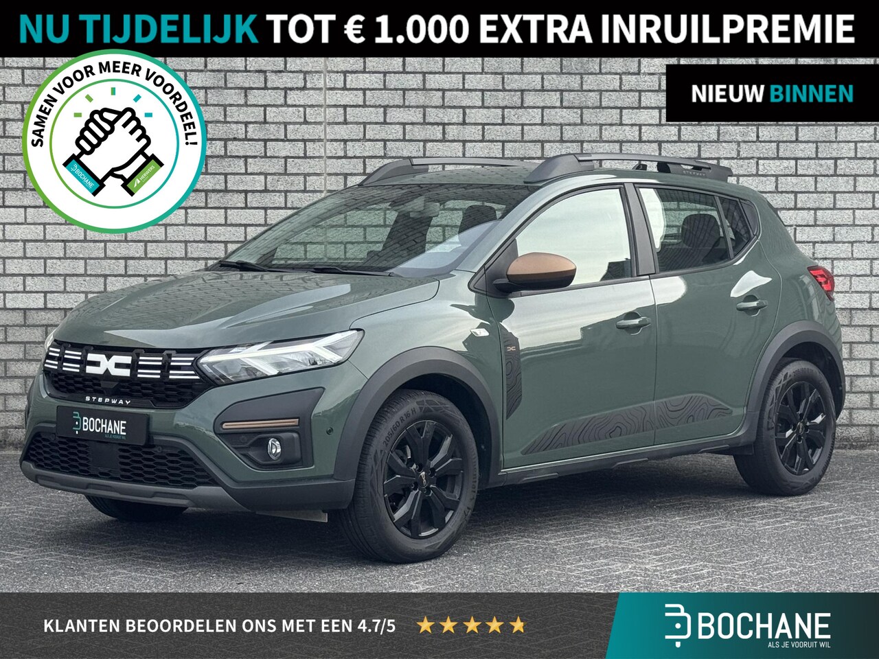 Dacia Sandero Stepway - 1.0 TCe 90 Extreme | Automaat | Navigatie | Stoelverwarming | Climate Control | Camera | - AutoWereld.nl