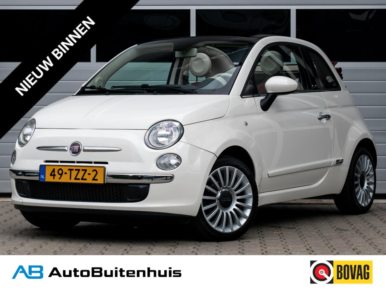 Fiat 500 C - 1.2 Lounge|CABRIO|INCL. APK|PDC|AIRCO|BLUE&ME|ELEK. PAKKET - AutoWereld.nl