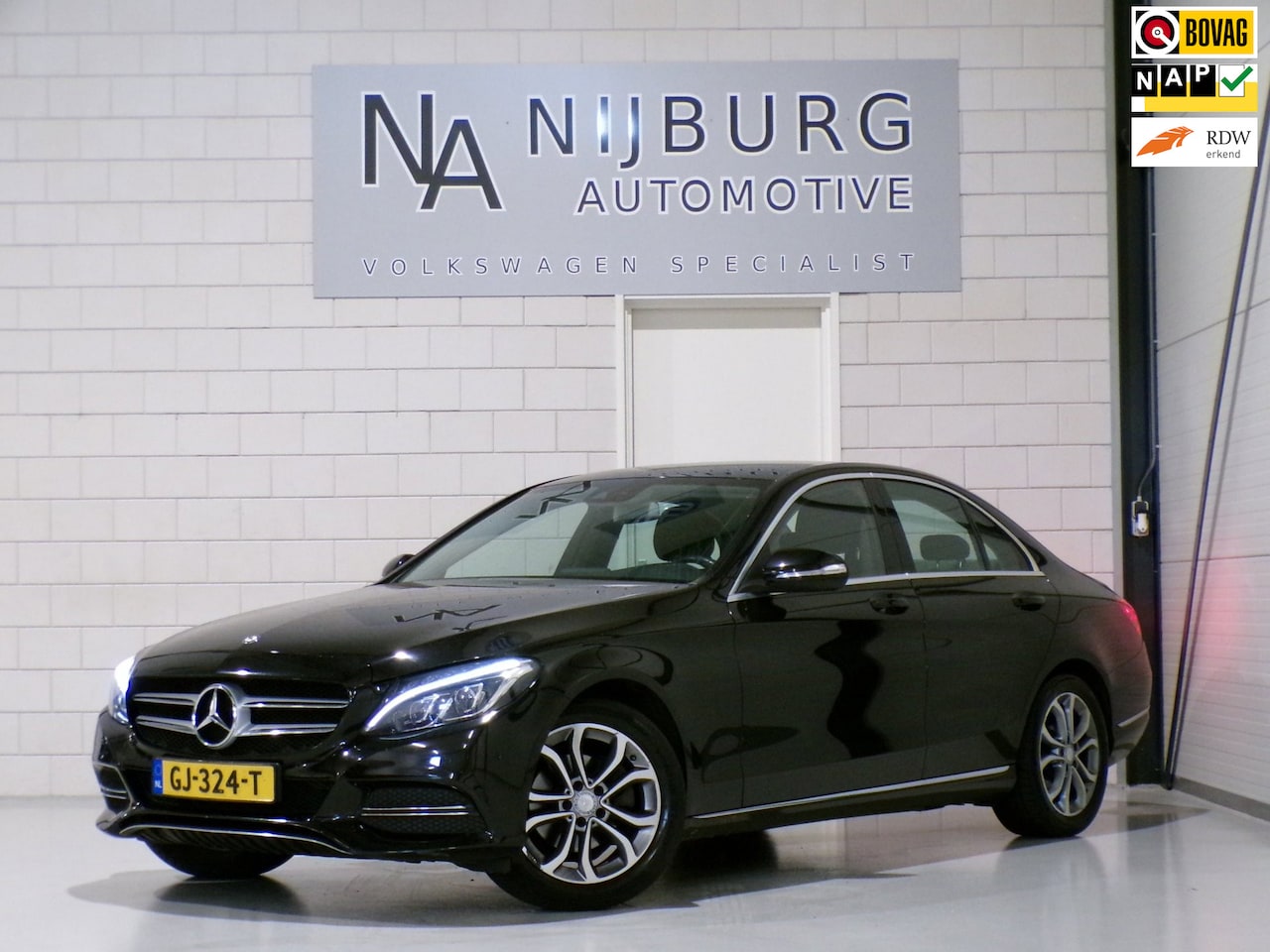 Mercedes-Benz C-klasse - 180 CDI Lease Edition "Origineel NL!" Navigatie Bluetooth Cruise Parkeersensoren Led-kopla - AutoWereld.nl