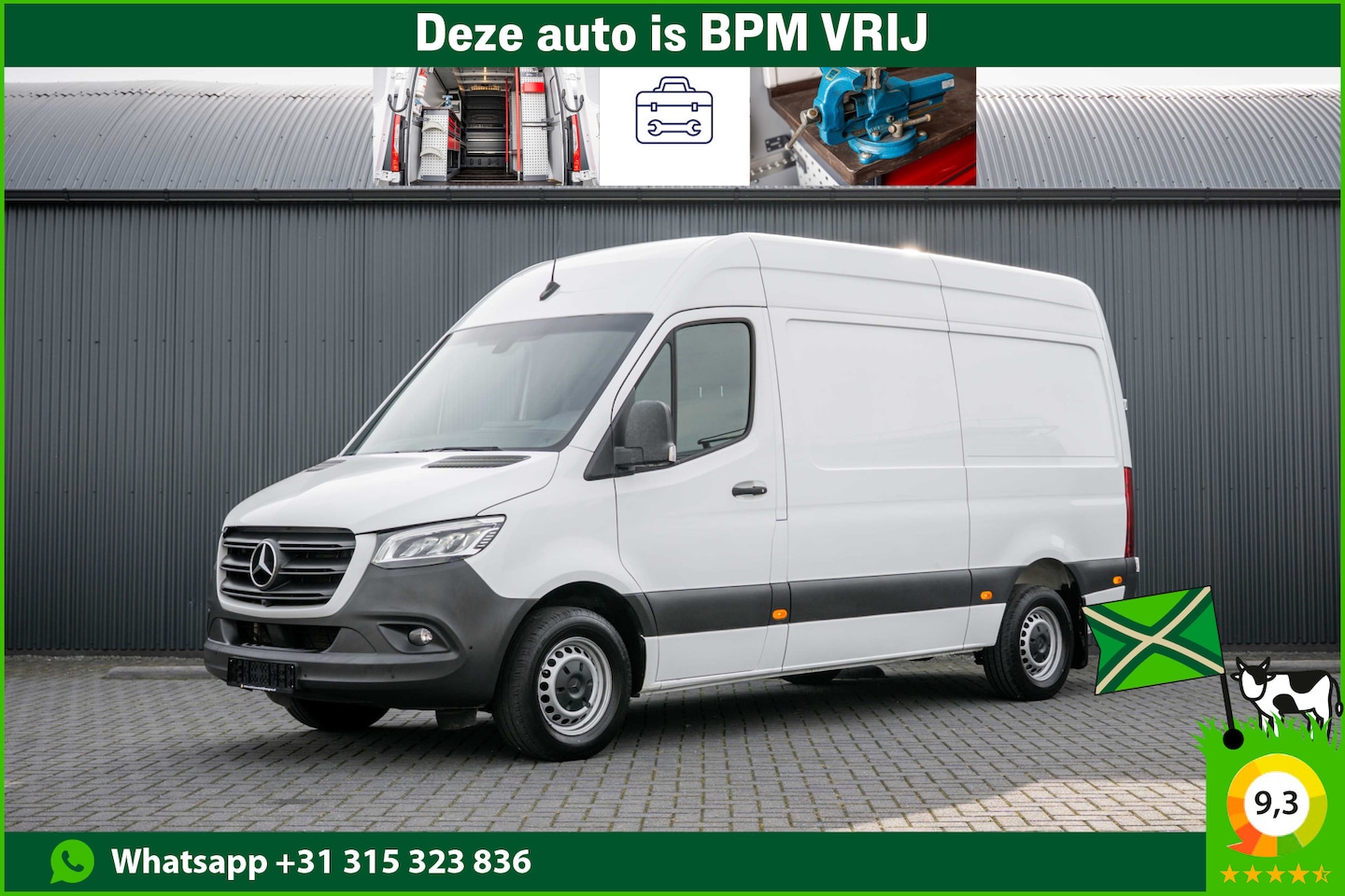 Mercedes-Benz Sprinter - 317 CDI L2H2 | Automaat | ILS | 360° Camera | PDC | Mbux | Climatronic | Trekhaak - AutoWereld.nl