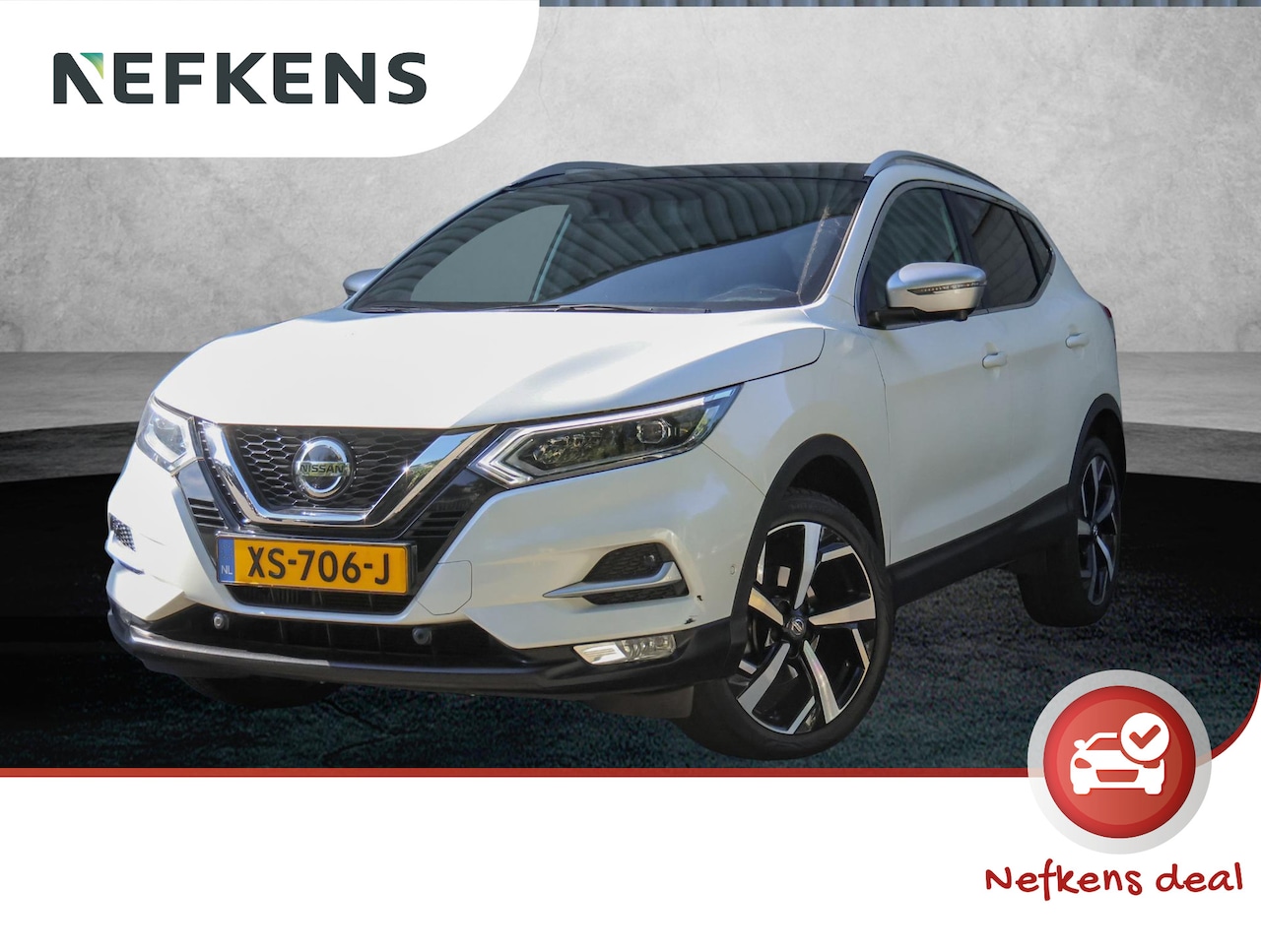 Nissan Qashqai - 1.2 Tekna + | Trekhaak | Panoramadak | Elektrisch verstelbare stoelen met lederen bekledin - AutoWereld.nl