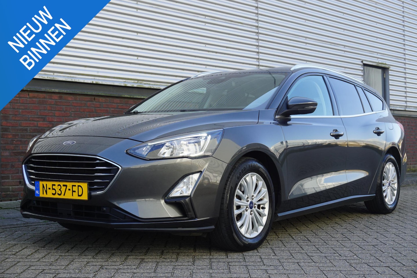 Ford Focus Wagon - 1.0 EcoB.125PK Hybrid Titanium X Bus./Trekhaak/ Technology Pack. - AutoWereld.nl
