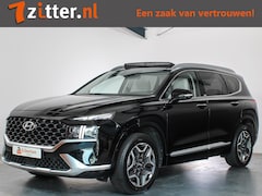Hyundai Santa Fe - 1.6 T-GDI PHEV Premium Plus Sky 7-Persoons Panoramadak, Volleder, SOH 99, 8%, Vol optie